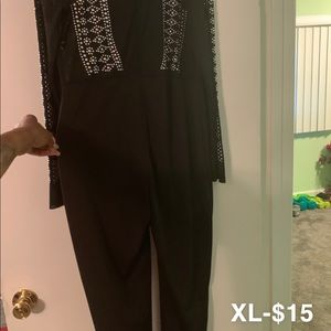 Black catsuit! Size XL